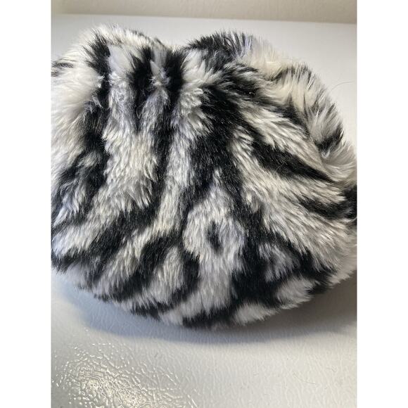 Vintage Retro Faux Fur Trapper Ski Pom Pom Winter Hat OS - Picture 6 of 8